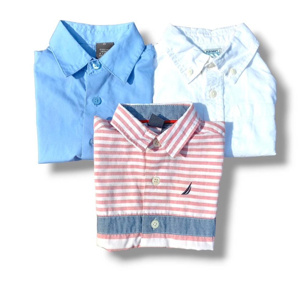 Boys 18-24m/2T 3 button up shirts bundle/lot